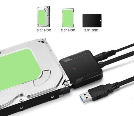 Imagem de ADAPTADOR USB 3.0 P/ HD SATA 2.5 OU 3.5