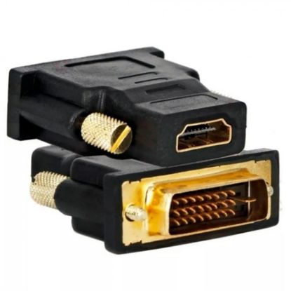 Imagem de ADAPTADOR HDMI FEMEA X DVI-D MACHO