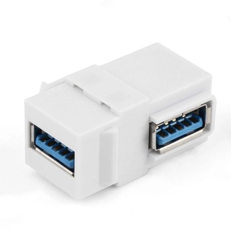 Imagem de ADAPTADOR EMENDA USB 3.0 FEMEA X FEMEA BRANCO