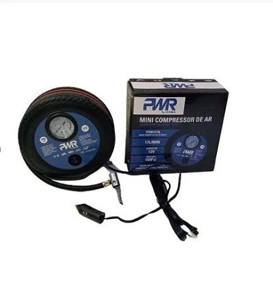 Imagem de MINI COMPRESSOR DE AR PORTATIL 12V 150PSI 17L/MIN