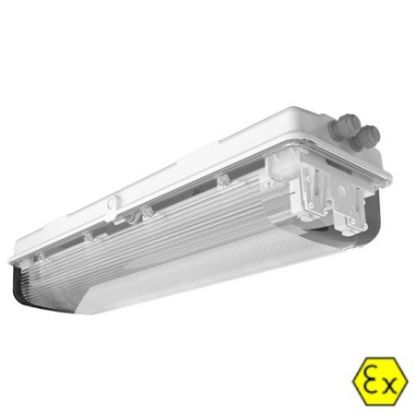 Imagem de LUMINARIA P/ 2 LAMPADAS 2 X 36W EXE 90 - 240VCA/VCC 50/60HZ PRENSA CABO A2 159M25