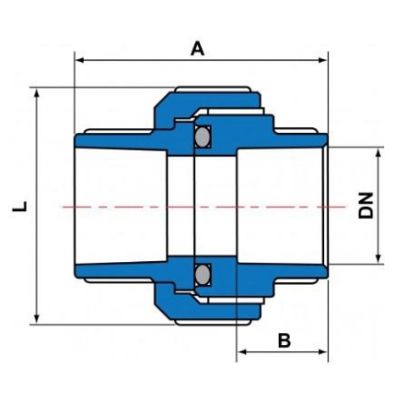 Imagem de UNIAO SOLDAVEL CPVC SCH80  1/2" CB