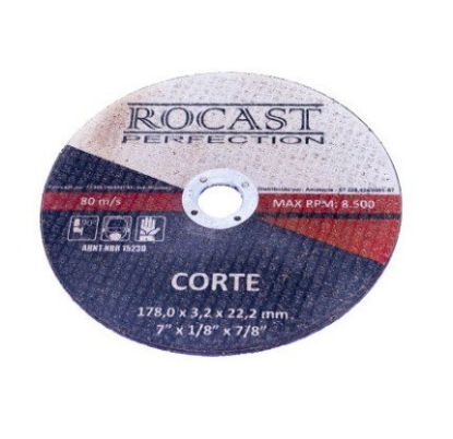 Imagem de DISCO DE CORTE   7" X 1/8" X 7/8" 178 X 3,2 X 22MM P/ CORTE