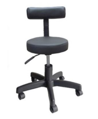 Imagem de BANCO ERGONOMICO GOLDEN COMFORT MOCHO C/ ENCOSTO MOD DENTISTA P26 PRETO 620 X 880MM