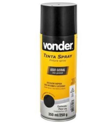 Imagem de TINTA SPRAY PRETO BRILHANTE 200ML